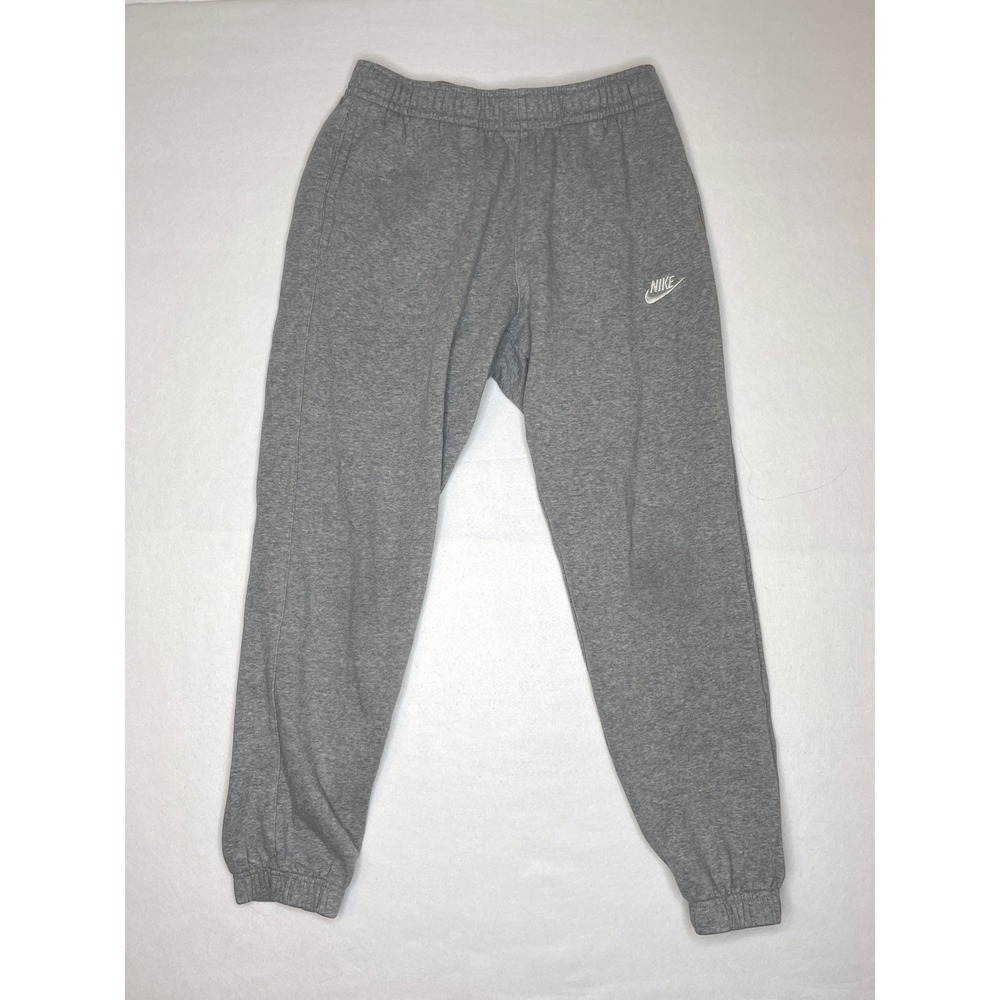 Nike Mens Joggers Club Fleece Sweatpants Medium Grey